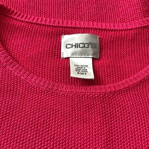 Chico’s small sweater pink lightweight scoop neckline - Picture 12 of 14